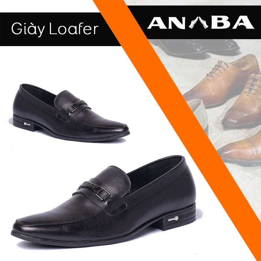 giày đen Loafer