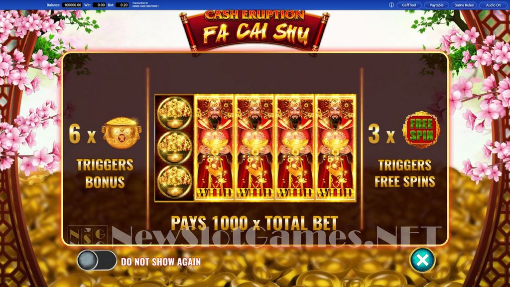 Gioca a Cash Eruption Slot Online Totalmente Gratis